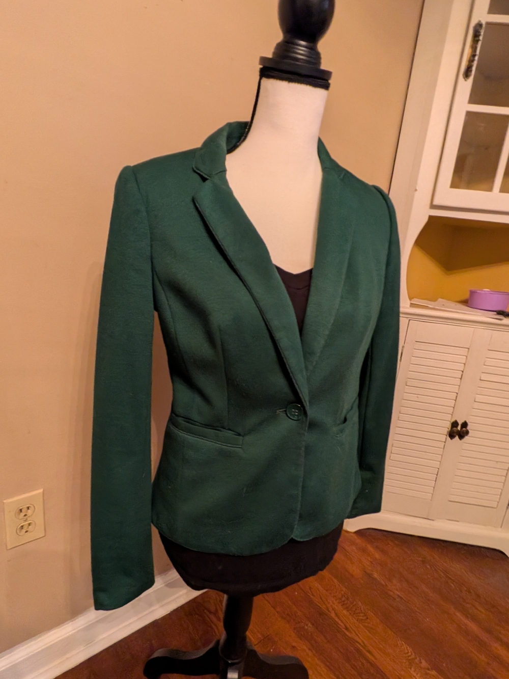 The Limited Emerald Green Tailored Single-Button Blazer